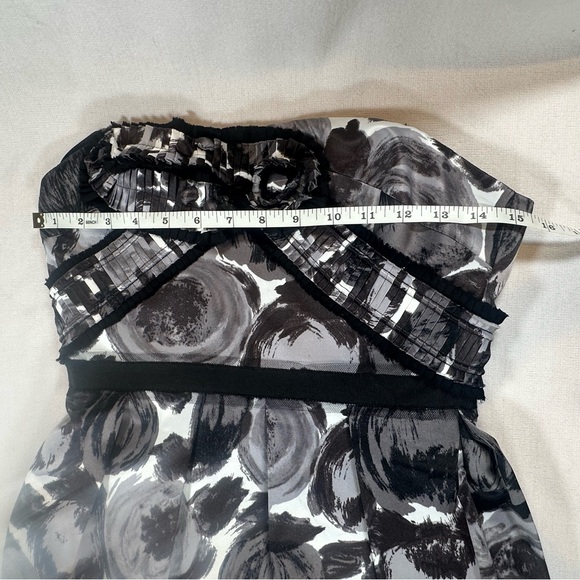 BCBGMaxAzria Black and Gray Strapless Dress - Picture 10 of 12